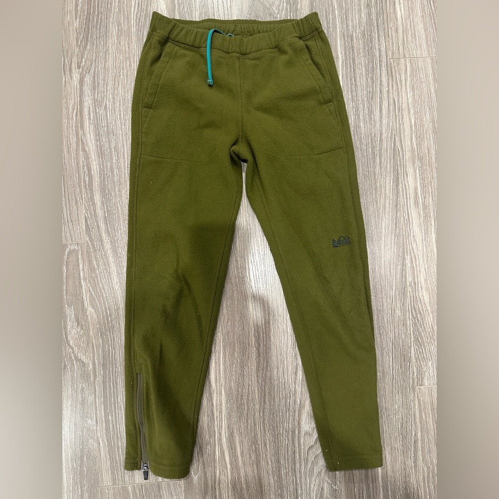 REI Boy’s Green Fleece Pants | Size M (10-12)